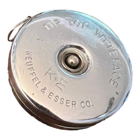 Keuffel & Esser Other - Vintage Tape Measure Tip Top Wyteface K+E Keuffel & Esser -  1950s silver color
